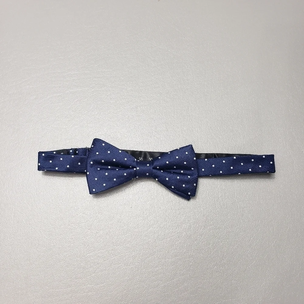 unbranded mens navy blue adjustable bow tie